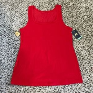 NWT Wacoal apple red knit tank - size Large